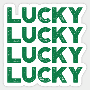 Lucky Lucky Lucky Lucky St. Patrick's Day Sticker